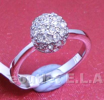 8mm SWAROVSKI CRYSTAL BALL DRESS RING-5 sizes